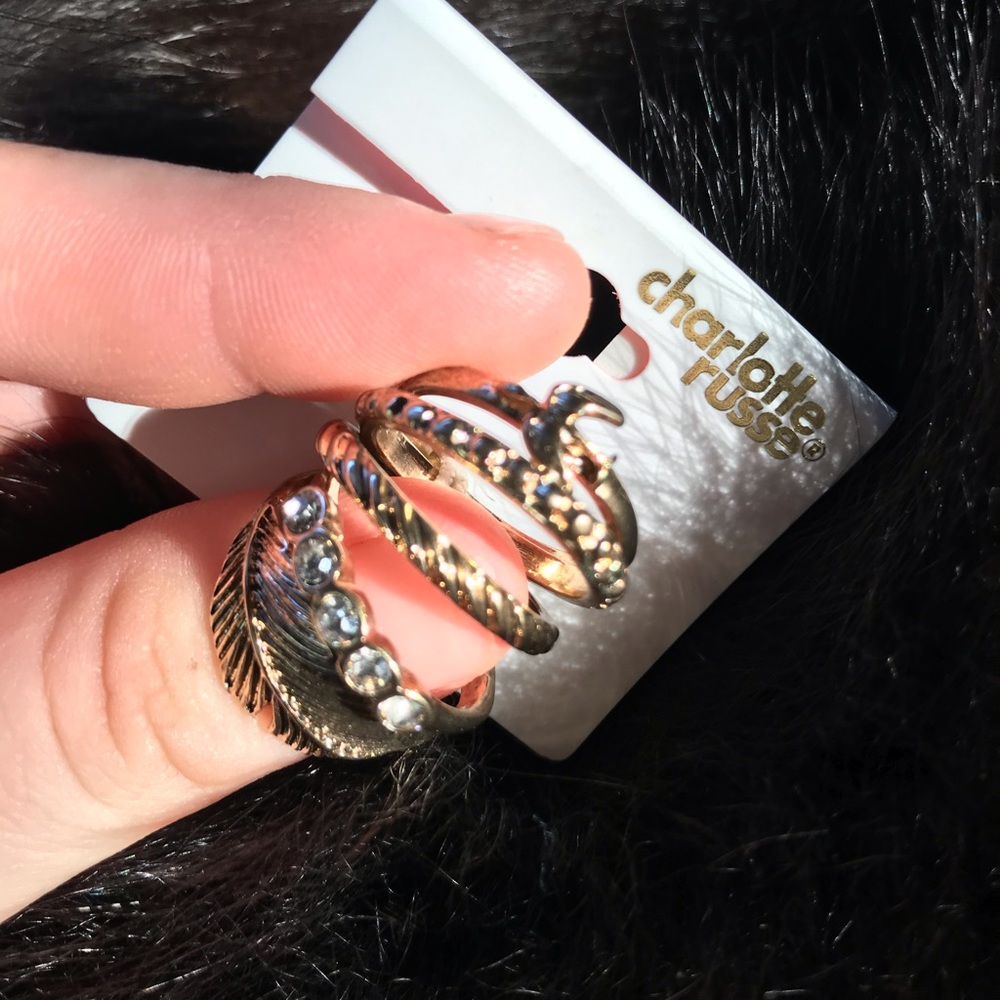 5pc Set Charlotte Russe Fashion Rings